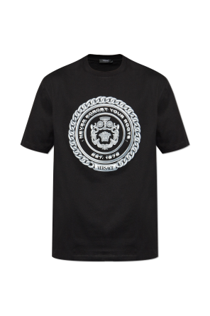 Versace T-shirt with printed logo | Men's Clothing | Vitkac